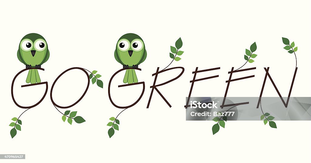 Go green - Grafika wektorowa royalty-free (Bez ludzi)