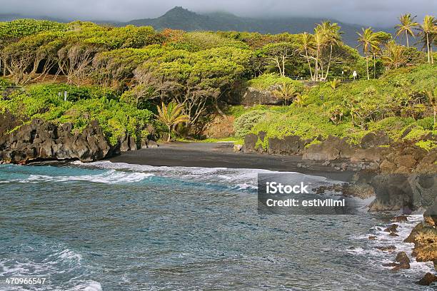 Czarny Piasek Plaża Widoki W Waianapanapa State Park - zdjęcia stockowe i więcej obrazów Hana - Maui