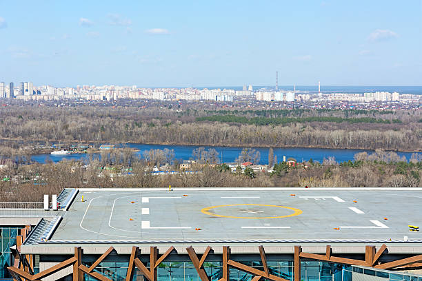 Helipad. stock photo