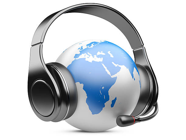 istock earth globe with headphones and microphone 470969155