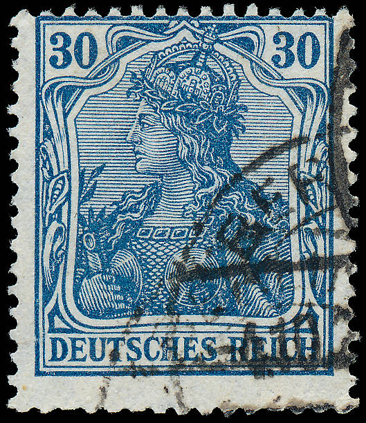 istock Stamp printed in Germany shows Germania 470973845