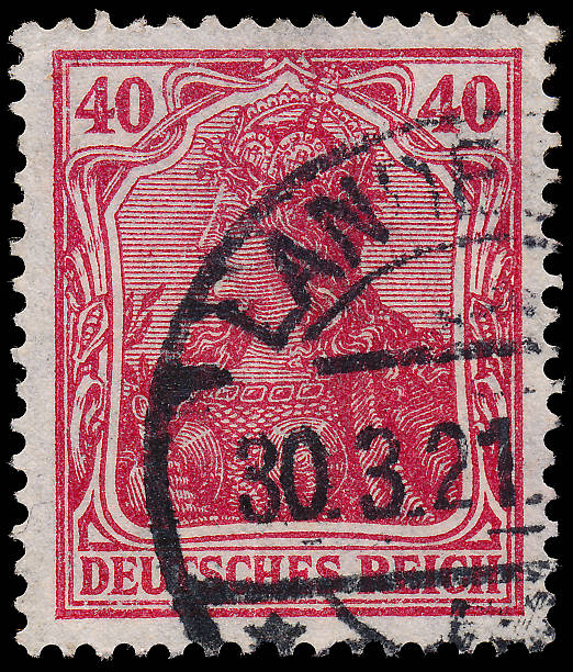 istock Stamp printed in Germany shows Germania 470973851