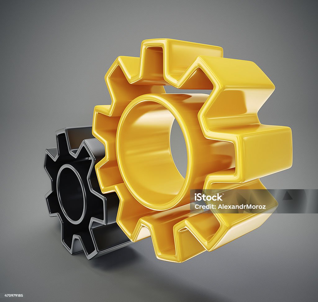 gears conceptual gears isolated on a grey background Backgrounds Stock Photo