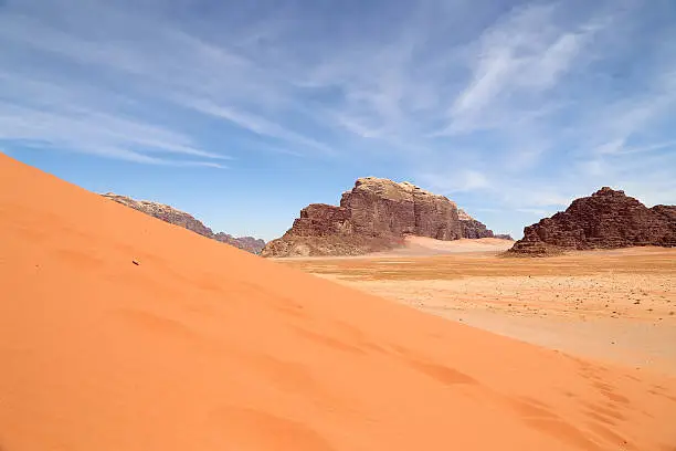 Sand-dunes in Wadi Rum desert, Jordan, Middle East   Sand-dunes in Wadi Rum desert, Jordan, Middle East   Sand-dunes in Wadi-Rum desert, Jordan, Middle East