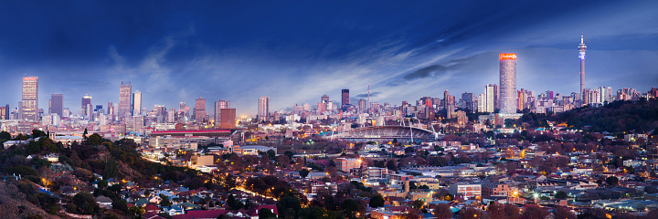Cityscape of Johannesburg South Africa