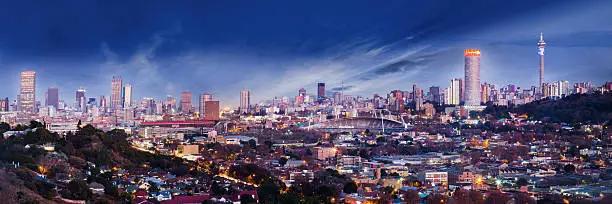Cityscape of Johannesburg South Africa