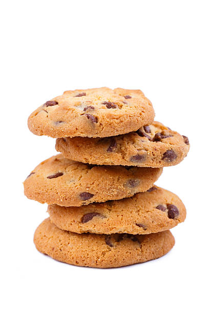 istock Tasty cookies on a white background. 470985064