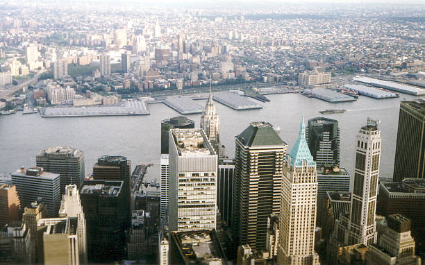 City view from world trade center stock photo