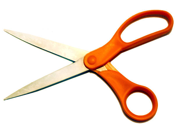 scissors isolated on white background stock photo