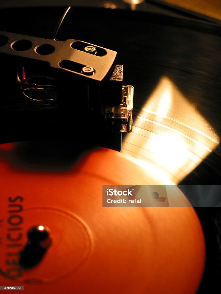 Kratzen Vinyl - Lizenzfrei Fotografie Stock-Foto
