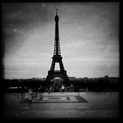 The Tour Eiffel in Paris, shot with an iphone 4 and hipstamatic app