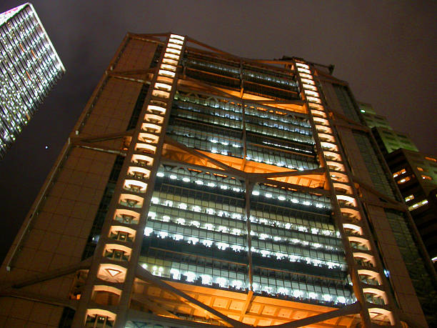 Cтоковое фото Здание в ночное время