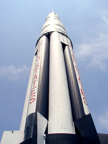 A Saturn rocket, ready for lift-off. (taken at the Space & Rocket Center in Huntsville, AL)