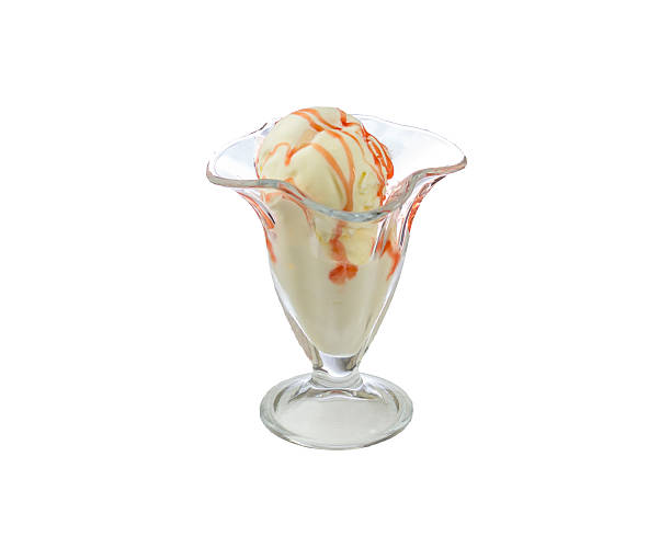 istock Ice cream in a glass ramekin 470988868