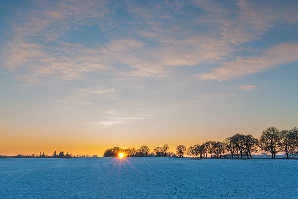 istock Beautiful winter field landscape. 470989740