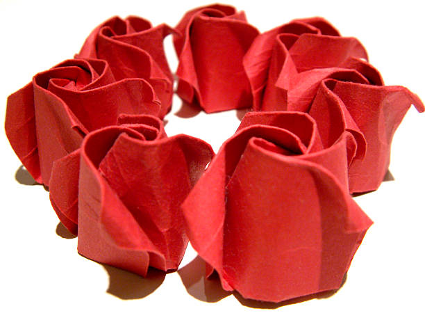 Paper Roses stock photo