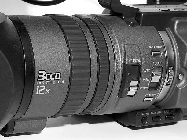 videocámara 3ccd en primer plano - hi8 fotografías e imágenes de stock