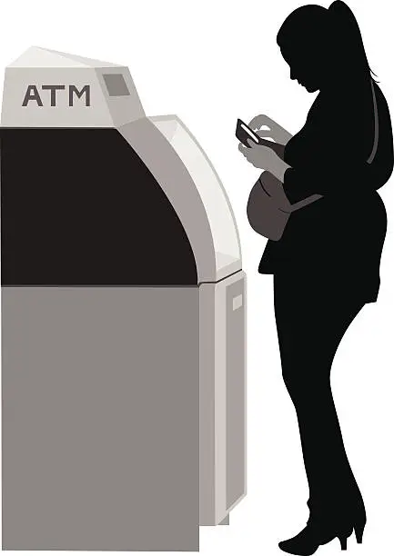 Vector illustration of ATM Client