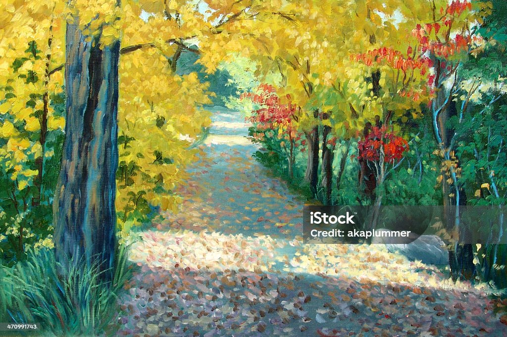 Minnesota automne drive - Illustration de Paysage libre de droits