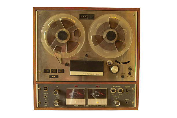 istock retro reel to reel w/ path 470991859