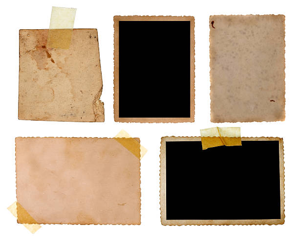 istock Collection of various old photos on white background 470992034