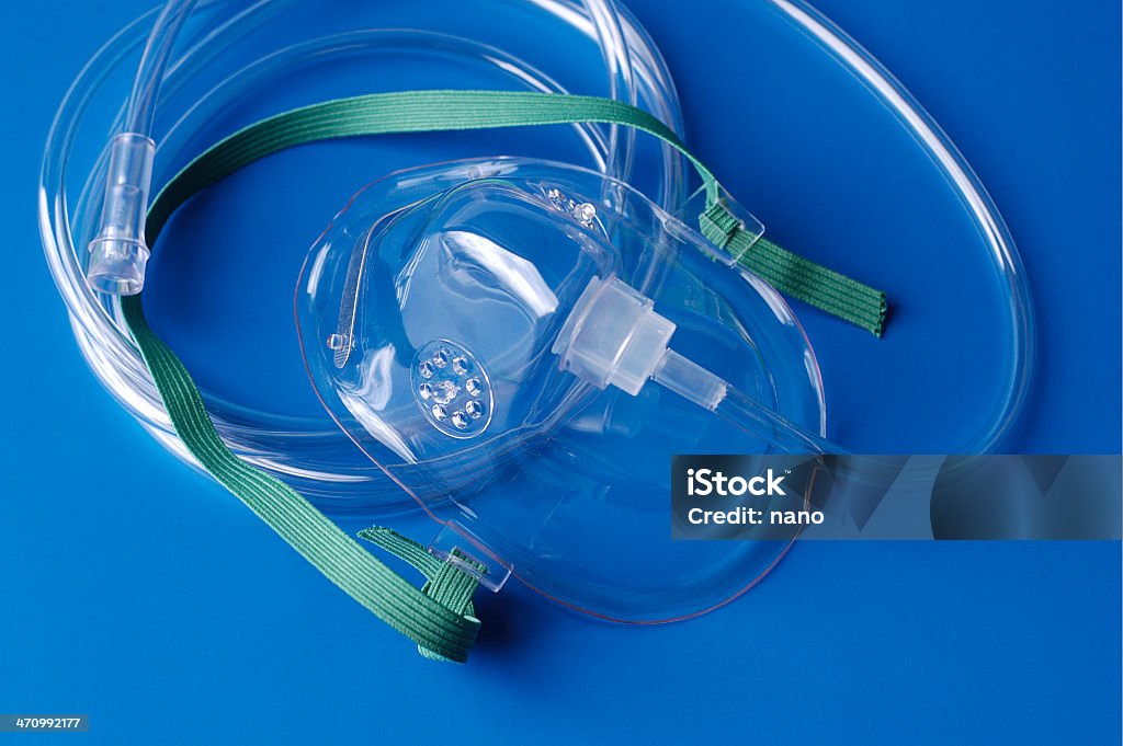 Sauerstoffmaske mit tubing - Lizenzfrei Ausrüstung und Geräte Stock-Foto