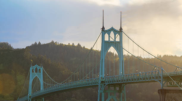 istock St. John's Bridge in Portland Oregon, USA 470992350