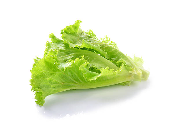 istock fresh red  lettuce leaves isolated on white 470992736