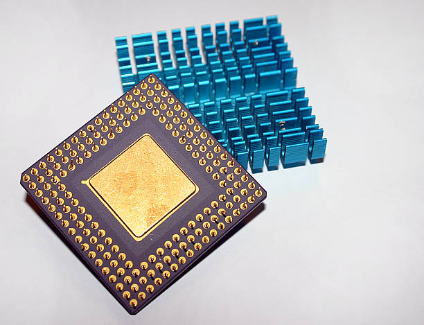 Cpu e Heatsink - foto de acervo