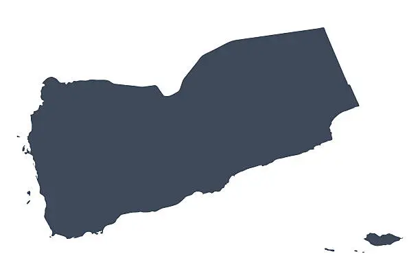 Vector illustration of Yemen country map