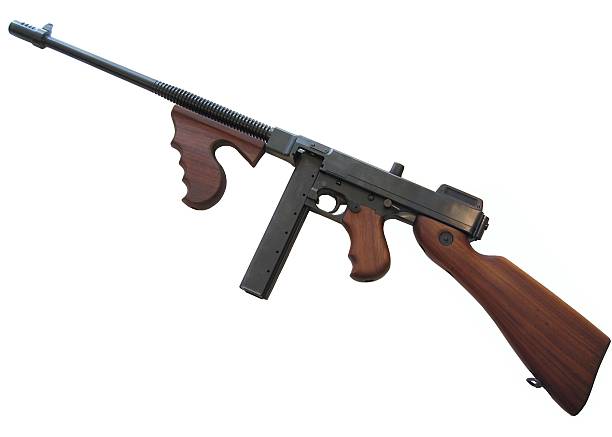 istock A digital illustration of a Thompson submachinegun 470996817