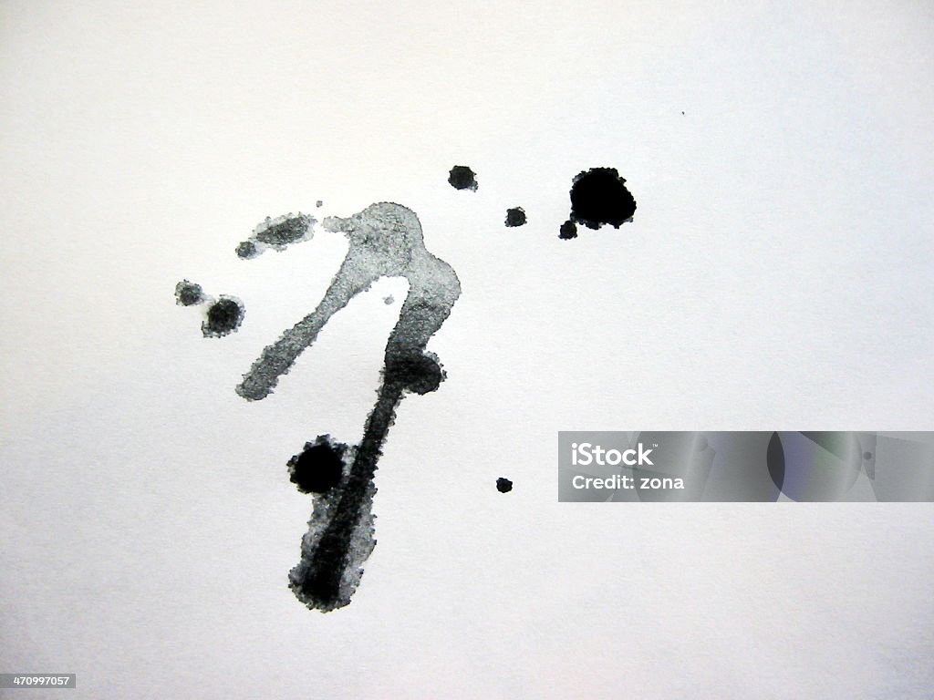 Tinta aquarela respingado em papel - Foto de stock de Bolha - Forma royalty-free