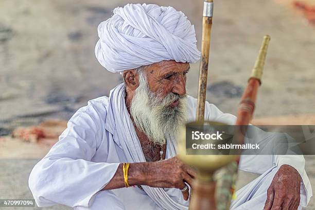 Portrait Of Senior Man From Rajasthan Stock Photo - Download Image Now - 2015, Horizontal, India