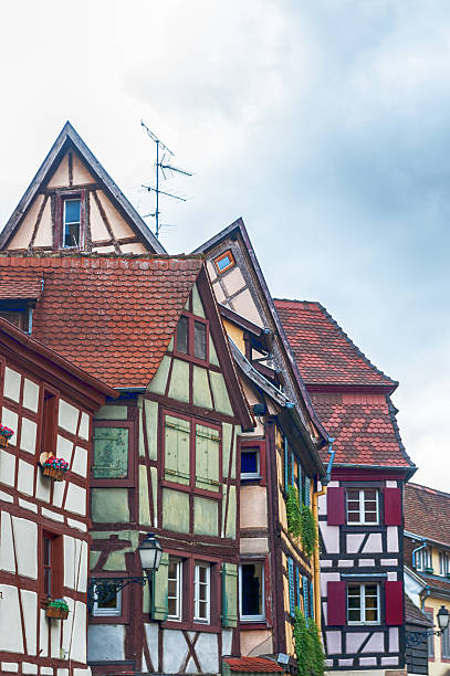 istock strange half timbered houses in alsace 470998086