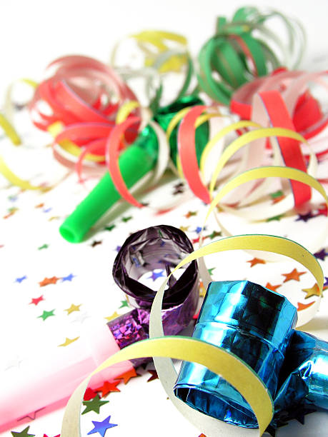 istock Party streamers confetti and whistles 470998185