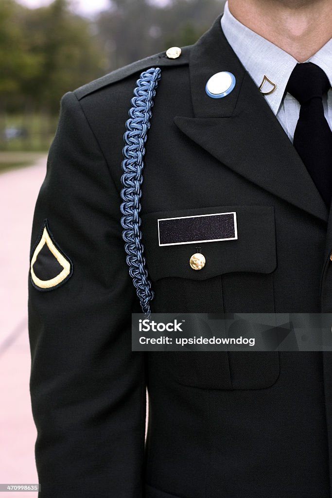 U.S. Soldado em Vestido de Blues - Royalty-free Exército Foto de stock