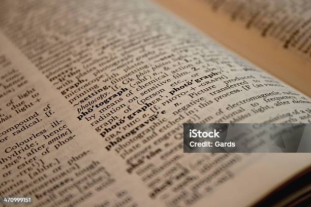 Photograph Of Photograph Stock Photo - Download Image Now - Pronoun, Dictionary, Agricultural Field