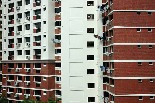 apartamentos en singapur - tampines fotografías e imágenes de stock