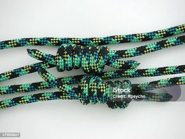 Rock Climbing Gear Knots 2 Stock Photo - Download Image Now - Anchor - Vessel Part, Bonding, Climbing Equipment