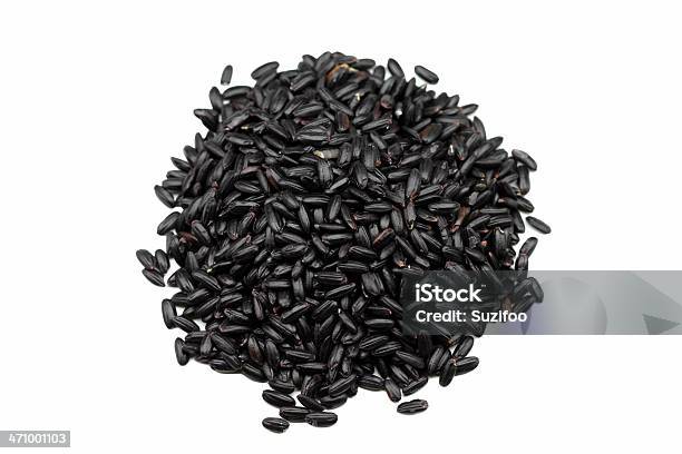 Black Forbidden Rice Stock Photo - Download Image Now - Rice - Food Staple, Purple, Short Grain Rice