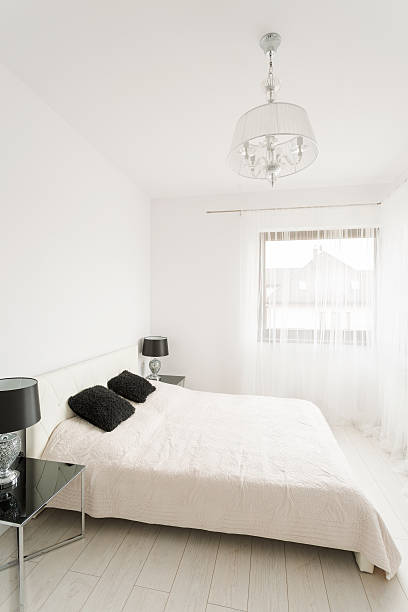 istock Luxury black and white bedroom 471001938