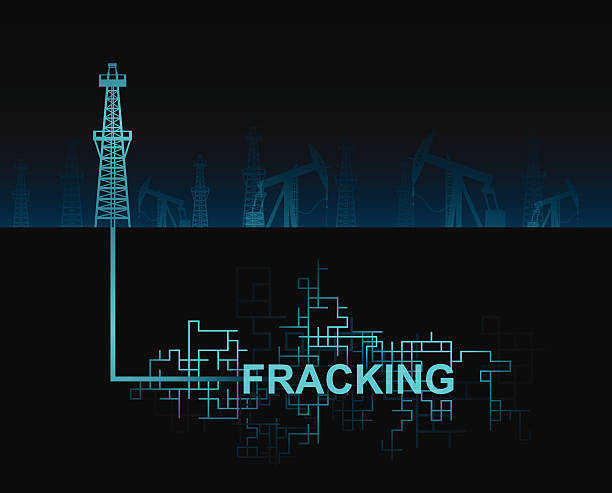 illustrations, cliparts, dessins animés et icônes de fracturation hydraulique - fracking