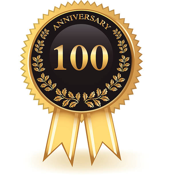650+ 100 Year Badge Stock Illustrations, Royalty-Free Vector