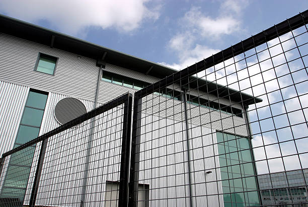 High Tech Industry High technology industrial unit fence company stock pictures, royalty-free photos & images