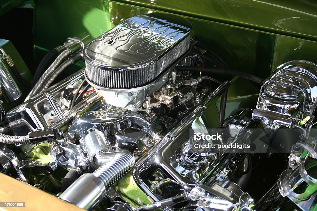 Motor de cromo - Foto de stock de Brillante libre de derechos