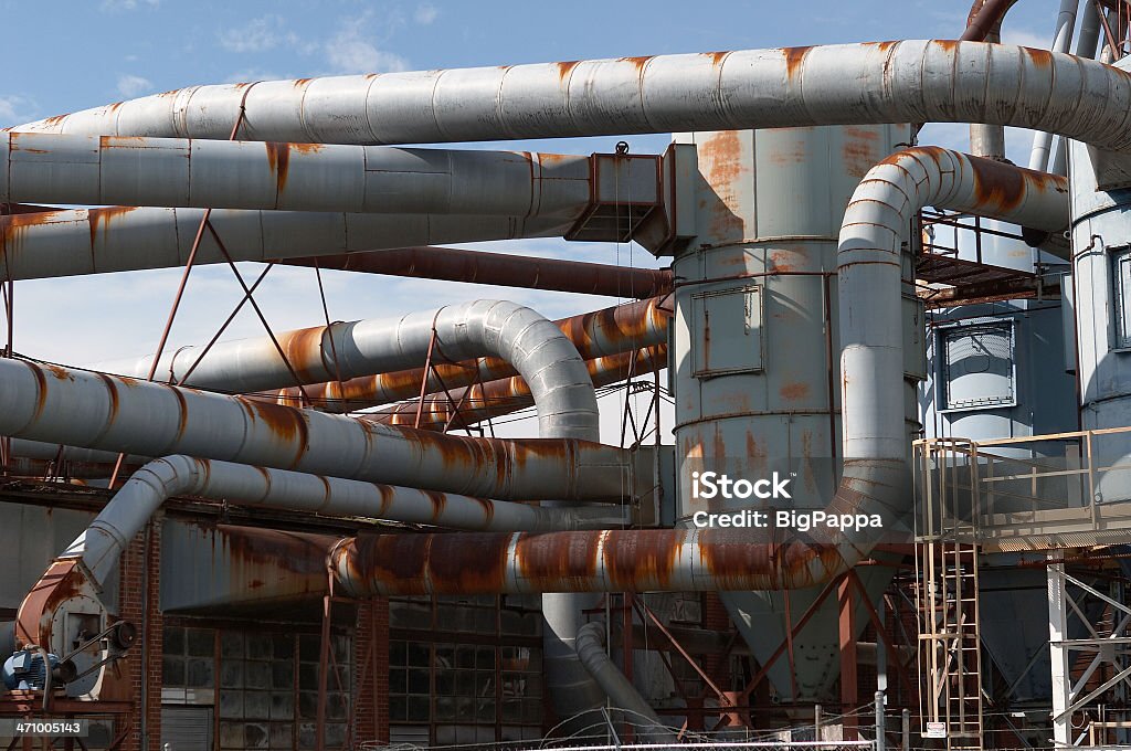 Tubos de Industrial - Foto de stock de Alumínio royalty-free