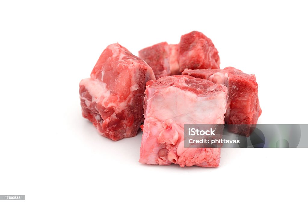 Fresh raw meat with bone 2015 Stock Photo