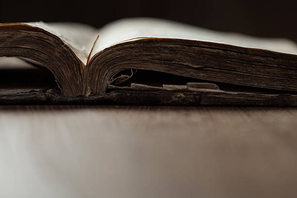 istock Image of an old Holy Bible on wooden background 471006134