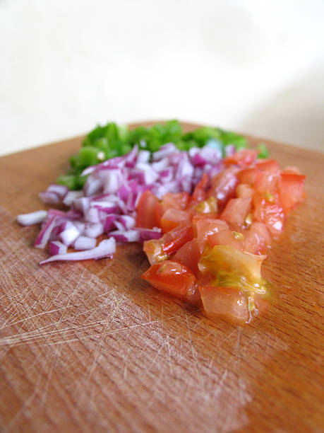 Cortado verduras - foto de stock