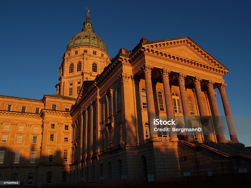 Edifício Capitólio do estado de Kansas - Royalty-free Edifício do Capitólio Foto de stock